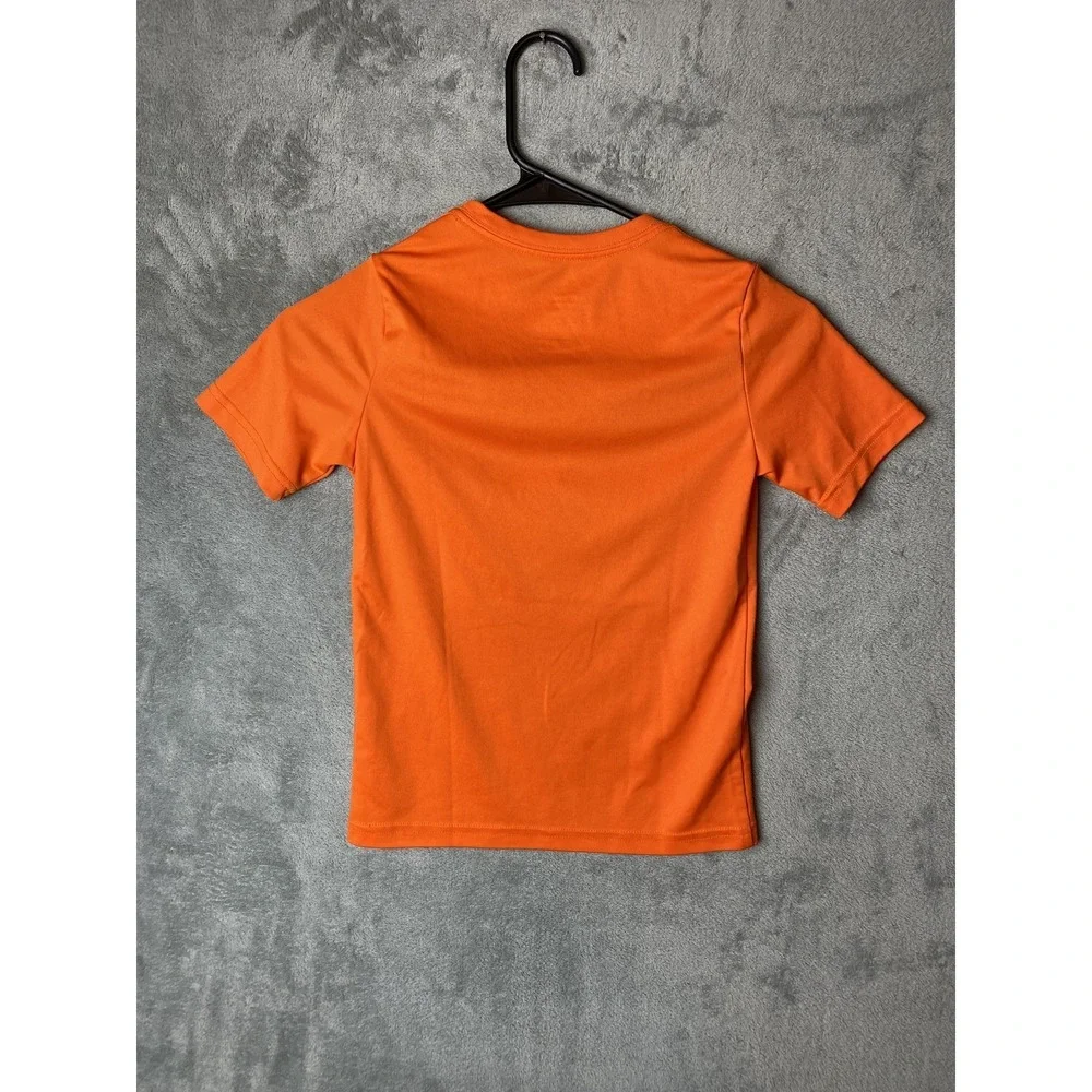 Athletic Works Youth S Performance Tee Orange Geometric Graphic